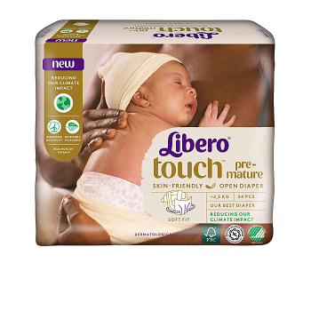 Blöjor Touch Prematur 2,5kg 24-p Miljömärkt Libero