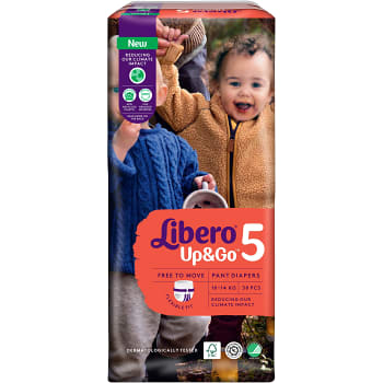 Byxblöjor Up&Go Strl 5 10-14kg 38-p Miljömärkt Libero