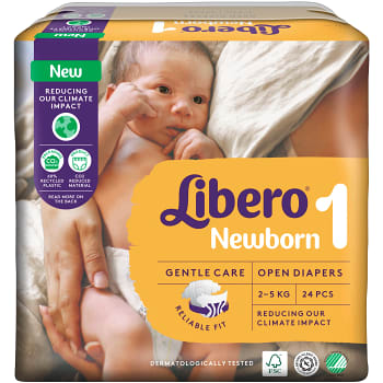 Blöjor Newborn 1, 2-5 kg 24-pack Libero
