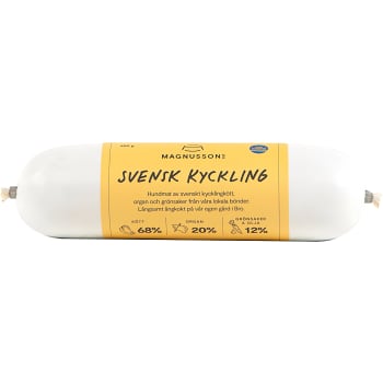 Hundmat Svensk Kyckling 650g Magnusson
