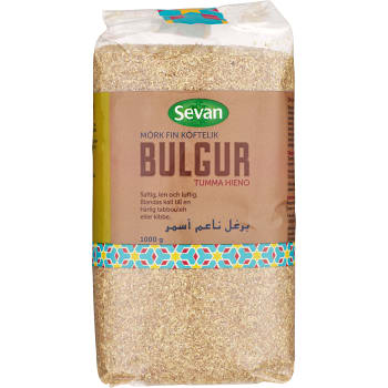 Bulgur Mörk Fin 1kg Sevan