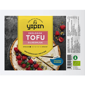 Tofu silkesmjuk Ekologisk 400g YiPin