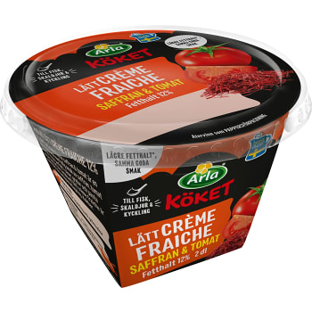 Lätt Crème fraiche saffran &amp; tomat 12% 200ml Arla Köket®