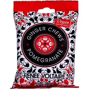 Ginger chew Vegansk Pomegrante 120g Renée Voltaire