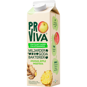 Fruktdryck Ananas Äpple 1l Proviva