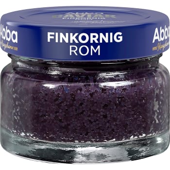 Finkornig rom svart 78g Abba