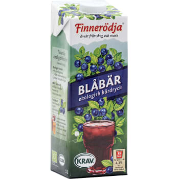 Blåbärsdryck Ekologisk 1l KRAV Finnerödja