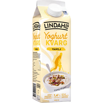 Yoghurtkvarg Vanilj 1l Lindahls