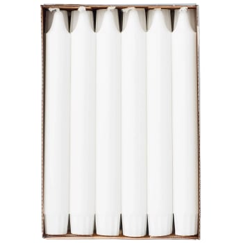 Kronljus Vit Stearin 20cm 30-p ICA