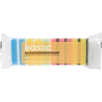 Allrengöringssvamp 10-p ICA Basic