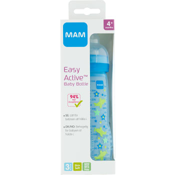 Nappflaska Blandade färger 4m+ MAM