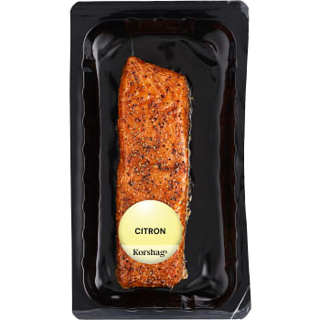 Laxfilé Varmrökt Citronpeppar ASC 125g Korshags
