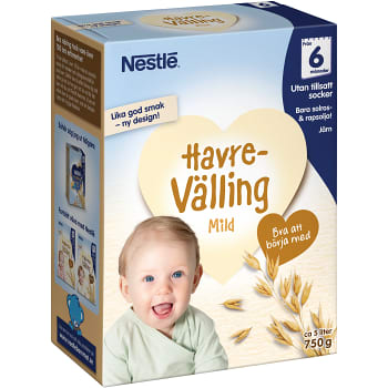 Välling GodNatt Mild havre 6m 5l Nestle