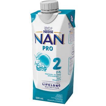 Modersmjölksersättning NAN Pro2 6mån Drickfärdig 500ml Nestle