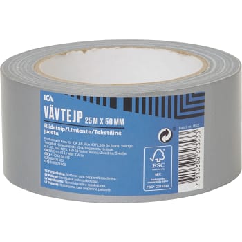 Vävtape/silvertape 25mx50mm 