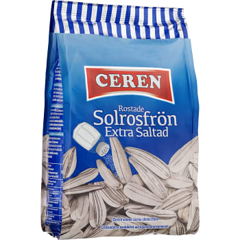 Rostade Solrosfrön Extra saltade 250g Ceren