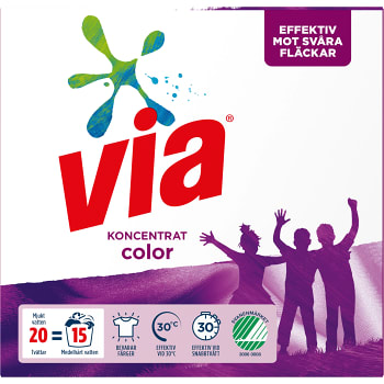 Tvättmedel Color 750g Via