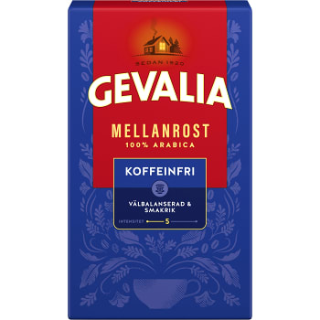 Bryggkaffe Koffeinfritt Mellanrost 425g Gevalia