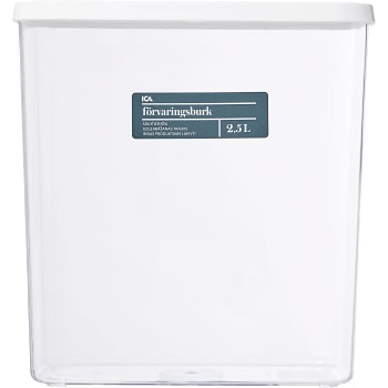 Förvaringsburk Vit 2,5L ICA