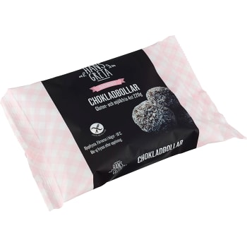 Chokladbollar Glutenfri Fryst 4-p 220g Hans&amp;Greta