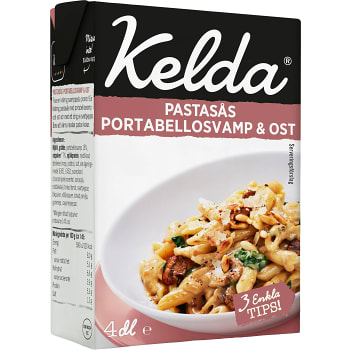 Pastasås Portabellosvamp &amp; ost 4dl Kelda