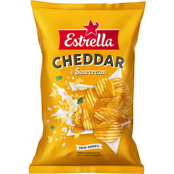 Chips Cheddar &amp; Sourcream 275g Estrella