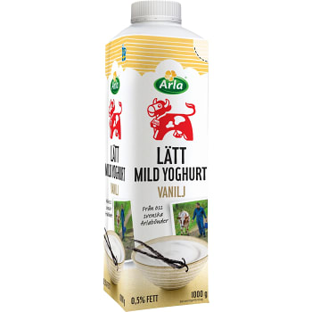 Lättyoghurt Mild Vanilj 0,5% 1000g Arla Ko®