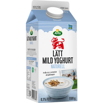 Lättyoghurt Mild Naturell 0,5% 1500g Arla Ko®
