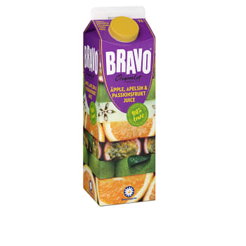 Äpple apelsin & passionsfruktsjuice 1l Bravo