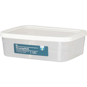Förvaringsburk Vit 1,2l 1-p ICA