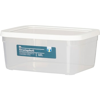 Förvaringsburk Vit 1,6l 1-p ICA