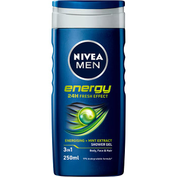Duschgel Energy 250ml NIVEA MEN