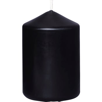 Blockljus Svart 7x10cm ICA
