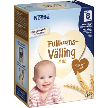 Välling Fullkorn GodNatt Mild 8m 5l Nestle