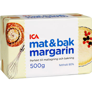 Mat &amp; bakmargarin 80% 500g ICA