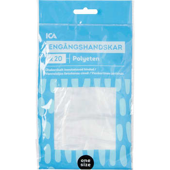 Engångshandske 20-p ICA Home