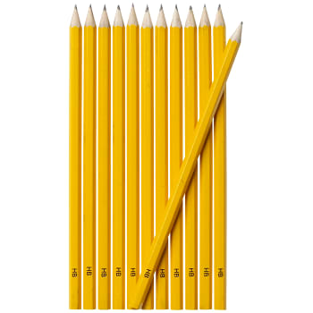 Blyertpenna Gul 12-p ICA Basic