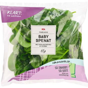 Finbladig babyspenat Sköljd 65g ICA