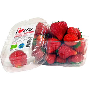 Jordgubbar Ekologiska 250g Klass 1 ICA I love eco | Handla mat online ...