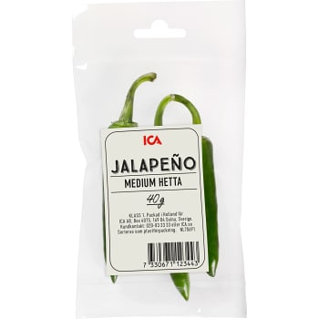 Grön jalapeño 40g Klass 1 ICA       
