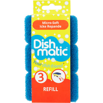 Diskborste Refill Blå 3-pack Dishmatic