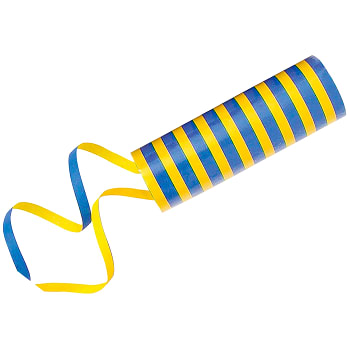 Serpentin Blå/gul