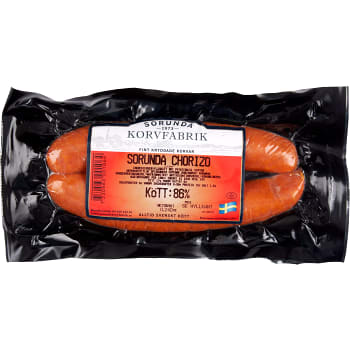 Sorunda Chorizo 80% Kötthalt 240g Sorunda Korvfabrik