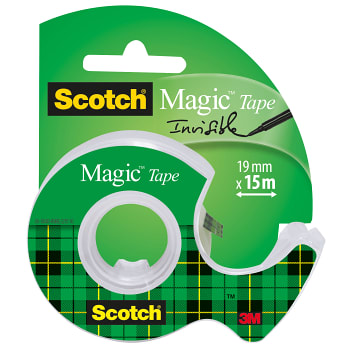 Tejp med hållare Osynlig Scotch Magic