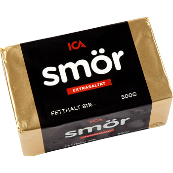 Smör Extrasaltat 81% 500g ICA