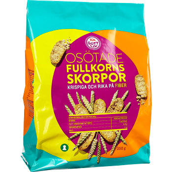 Fullkornsskorpor 350g ICA Gott Liv