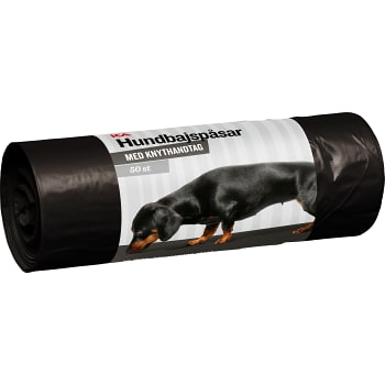 Hundbajspåse Svart 50-p ICA