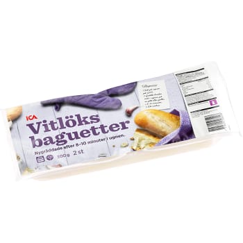 Vitlöksbaguetter ogräddade 2-p 300g ICA