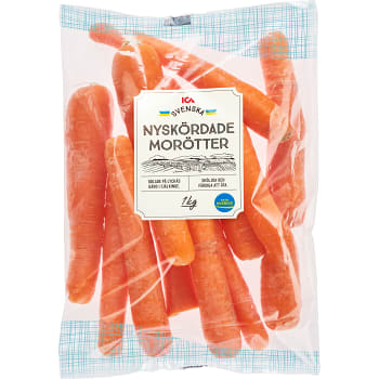 Morötter nyskördade 1kg Klass 1 ICA