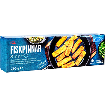 Fiskpinnar 30-p Fryst 750g ICA